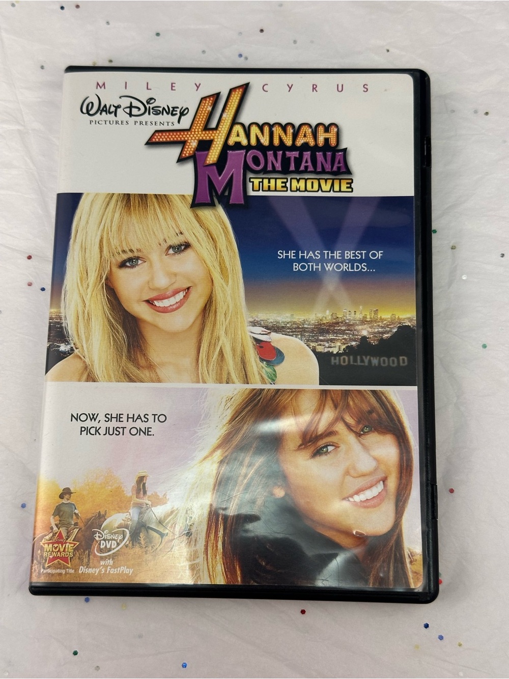 Disney Hannah Montana The Movie DVD - White, Blue, Purple Artwork